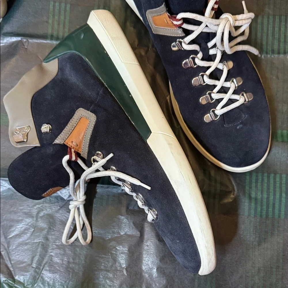 Bally Avyd Men's Navy High-Top Sneakers - Picture 2 of 12